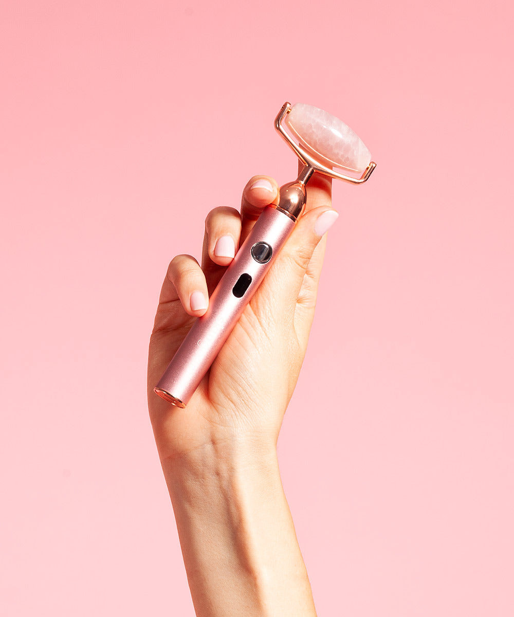 Vibrating Rose Quartz Sculpting Roller