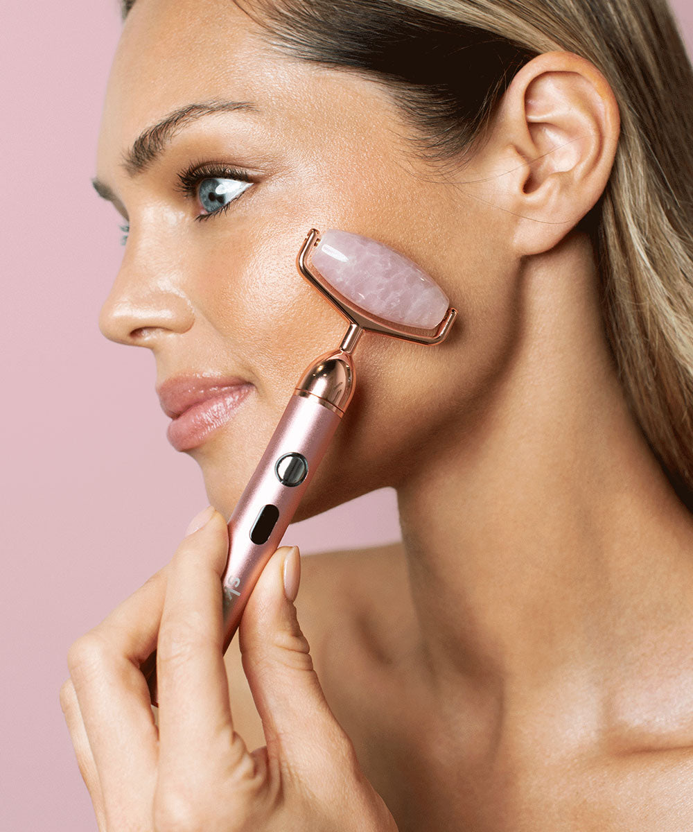 Vibrating Rose Quartz Sculpting Roller
